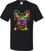 Abstract Pop Art Cat Graphic T-shirt