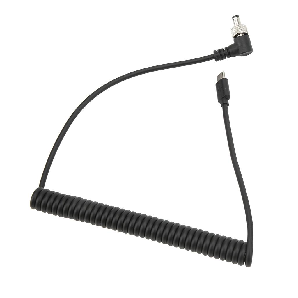 Type C to DC 5.5x2.5mm PD Power Supply Cord 12V Fast Charging Cable with Lock End for Laptop Notebook