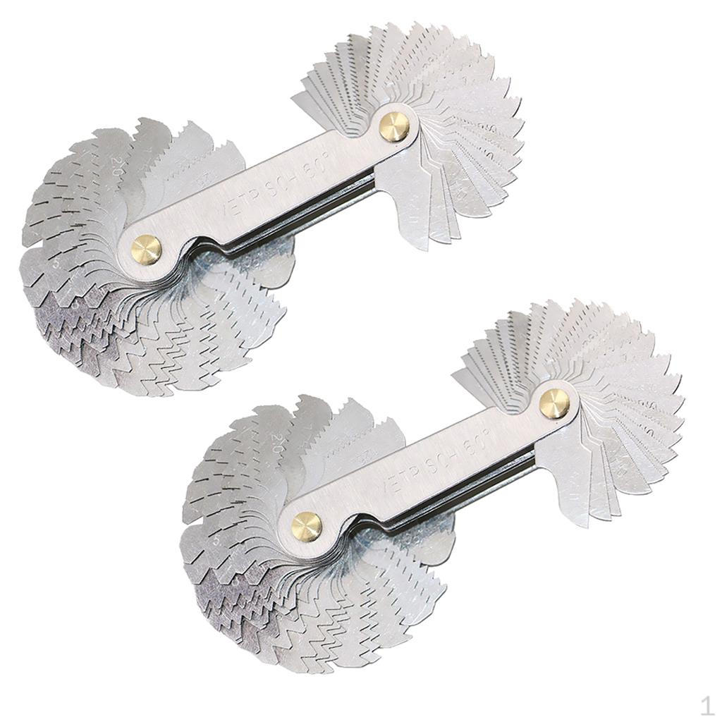 

Pack Of 2 Metric Thread Pitch Measurement Screws + 55-inch Inches Package-58