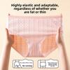 Plus Size Women's Summer Color Contrast Pure Cotton Antibacterial Crotch Naked Sense Breathable Briefs