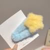 4Pcs Hairpin Plush Star Shape Bang Hair Clamp Kids Warm Autumn Winter Hair Clip Firm Hold No Scratch Hair Accessory