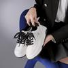 The first layer of cowhide little white shoes women's height-increasing single shoes new low-top casual shoes versatile thick-soled muffin board shoes