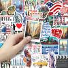 52 Sheets Statue of Liberty Stickers for Water Bottles, Laptops, and More