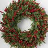 Rattan Christmas Wreath & Tree Set: 50/60/80CM Door Hanging & 2.7M Garland, Perfect for Holiday Window Décor