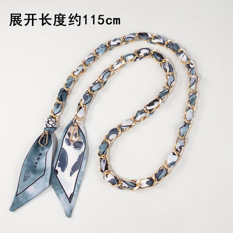 Bag Chain Strap Silk Scarf Metal Long Decorative Accessory Modification Order Buy Replace Evelyn Shoulder