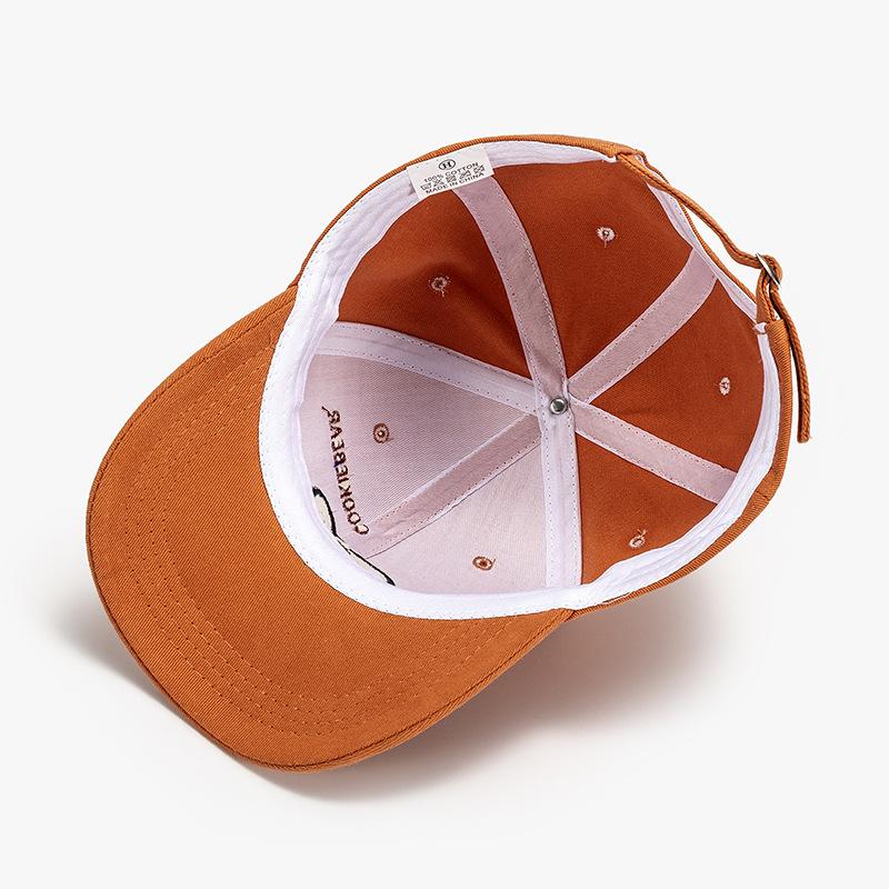 Hat Women's Spring Summer Breathable Soft Top Cap Men's Outdoor Sunscreen Korean Cute Bear Baseball Cap