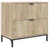 Nightstand Sonoma Oak 63.5 X 36 X 61 Cm Particleboard
