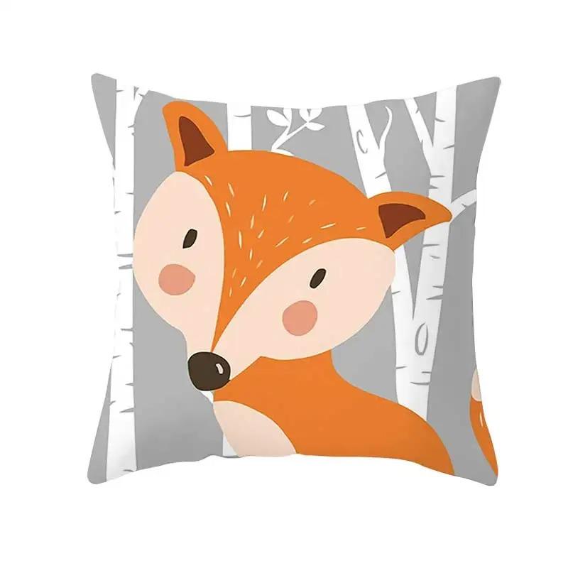 Funny Cute Animal Print Pillowcase Car Ornaments Office Living Room Home Pillowcase