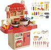 Pretend Play Kitchen Toy Set with Realistic Cooking Circulating Assembled Pressure and Luxurious Realistic Cutting Pretend Preschool Celebration Gift