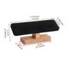 Velvets Display Stand for Watches and Jewelry Wooden Base Bangle Storage Holder Bracelets and Hairbands Organiser