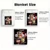 Spooky cartoon character 2D Flat Pattern Flannel Blanket High quality All Seasons Warmth and Comfort Perfect for Christmas Gifts.PMT0914412