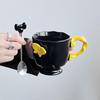 Butterfly Plastic Coffee Mug Set with Spoons