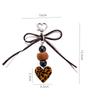 1Pcs Leopard Heart Phone Key Chains Charm Strap Girl Gift Cute Chain Lanyard Pendant For Smartphone