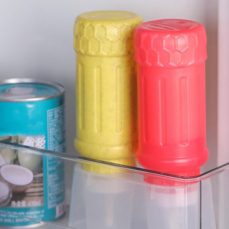 Neuer Stil Multifunktionales Gewürzglas Kunststoff-Aufbewahrungsregal 2 Fächer Gewürzsaucen Flaschenaufbewahrungsorganizer Für Küchenschrank