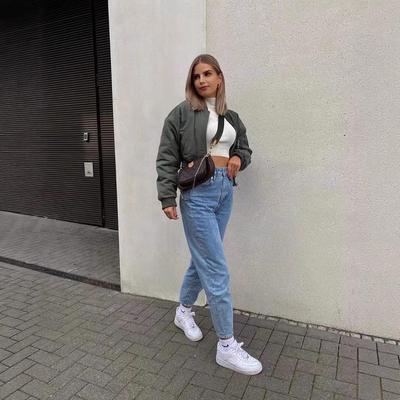Women's European and American Fashion Bomber Jacket Cotton Coat