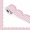 Pink Grid Bulletin Board Border -16.4ft Self-Adhesive Decorative Trim for Classroom Blackboards,School, Home & Office Wall Decor