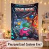Custom Personalized Tapestry,Among Us Print Custom Name Text Wall Art Hanging for Bedroom