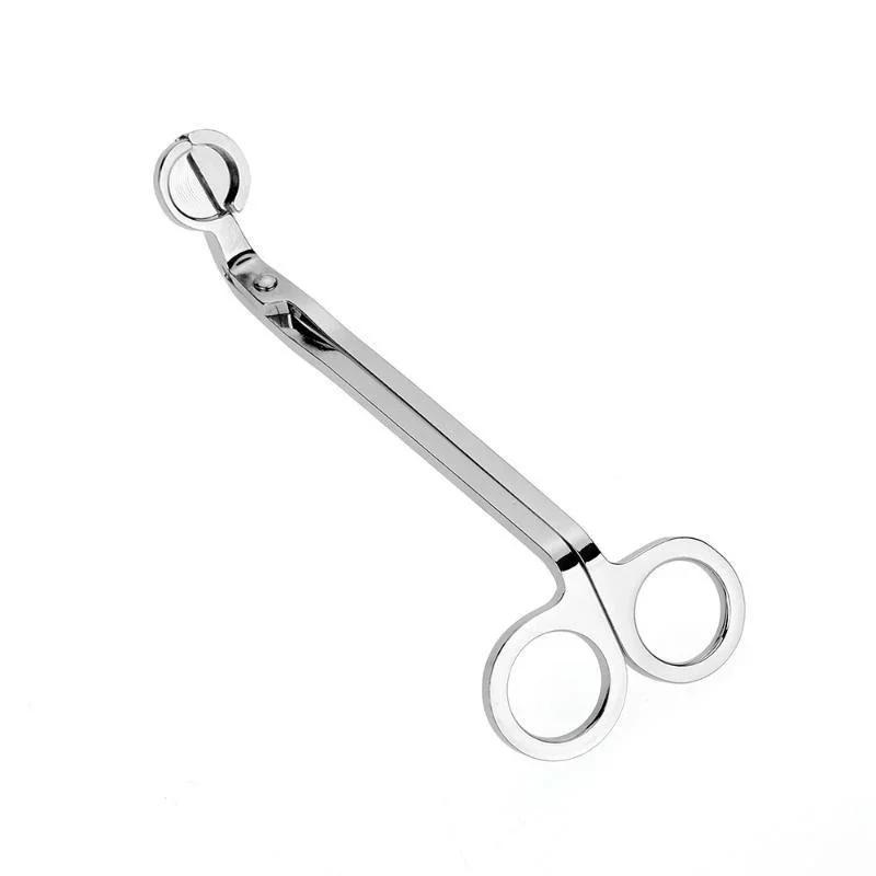 

18 Cm Candle Trimmer Stainless Steel Scissors Used For Trimming Candle Wicks Convenient For Manual Tool Use серебряный