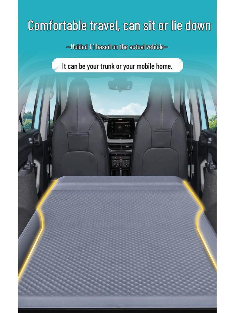Volkswagen Tharu Car Bed Air Mattress: Fits 25 Models - Rear Seat Inflatable Sleeping Pad.