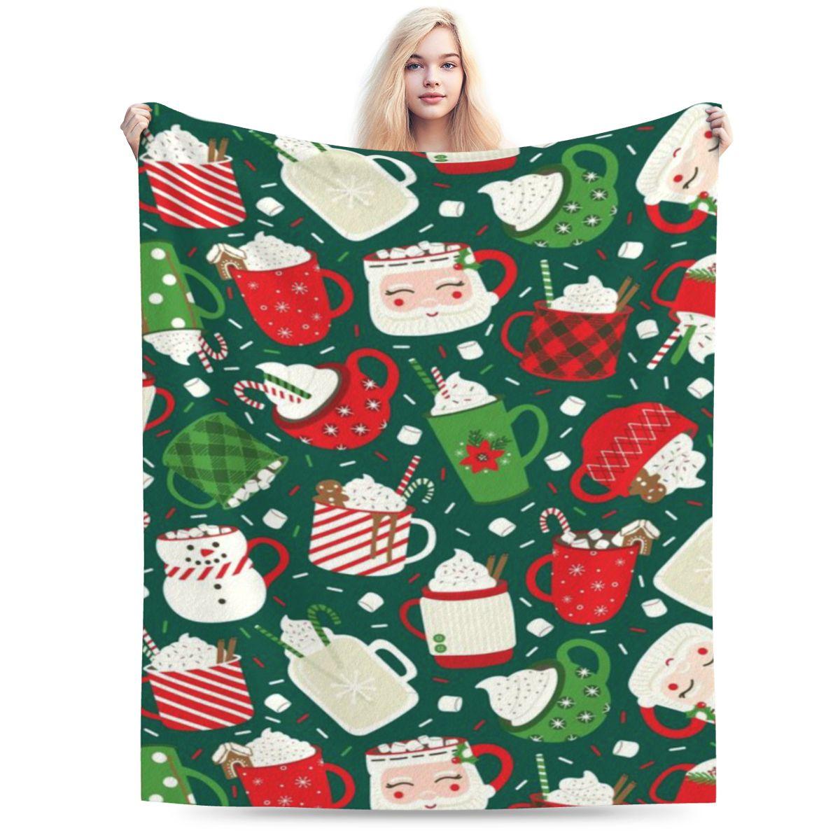 

Christmas Cocoa Traditional Custom Comfortable Decorate Home An UltraSoft Micro Fleece Blanket 75x100cm 30x40in