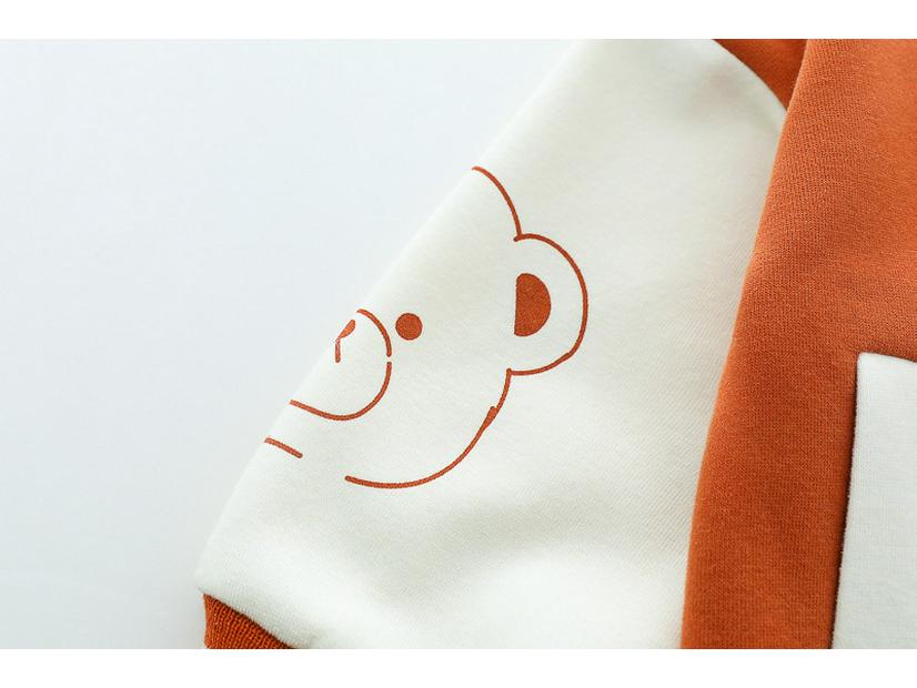2025 Spring Trendy Infant Boys' Bear Baseball Uniform 3-Piece Set