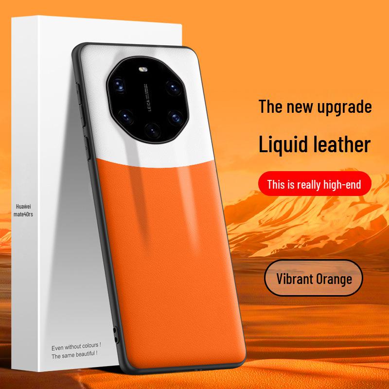 

Защитный чехол из жидкой кожи для Huawei Mate40RS - противоударный дизайн, поставляется цельным Large Opening