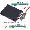 NFHK Oculink Female to NVME PCIe SSD Adapter for Motherboards SFF-8611 U.2 U.3 SFF-8639 PCI-Express