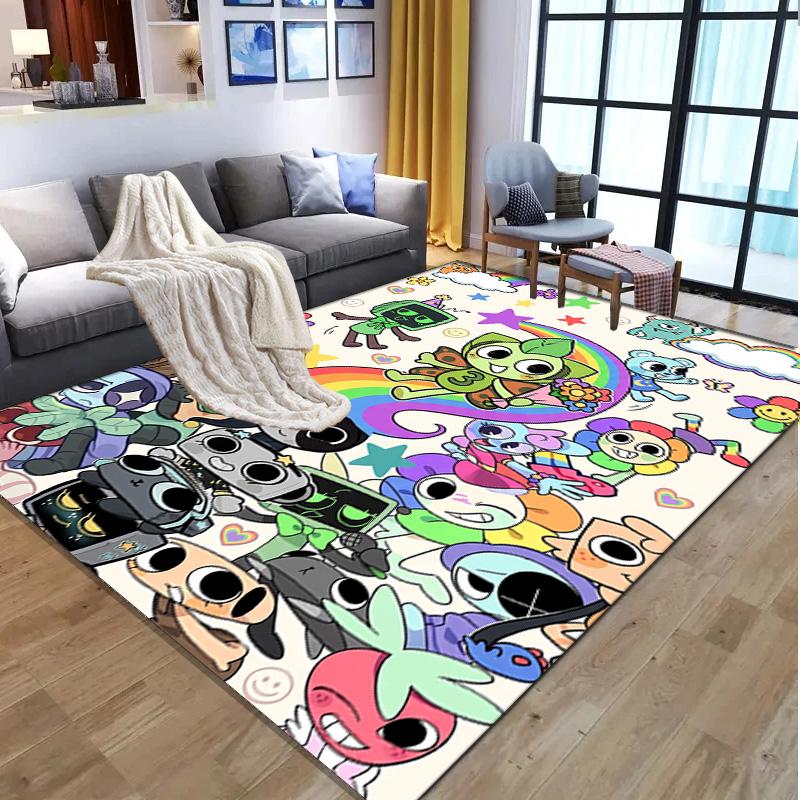 Dandy's World Pattern Rug, Indoor/Outdoor Mat, for Picnic, Gameroom, Bedroom, Office, Living Room, Home Decor Carpet, Birthday Gift
