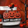 Wooden Halloween Desk Decoration Cute Pumpkin Table Sign Fall Pumpkin Table Decor  Prop