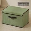Foldable Dustproof Clothes Storage Box with Lid - Multifunctional Organizer for Clothing and Pants