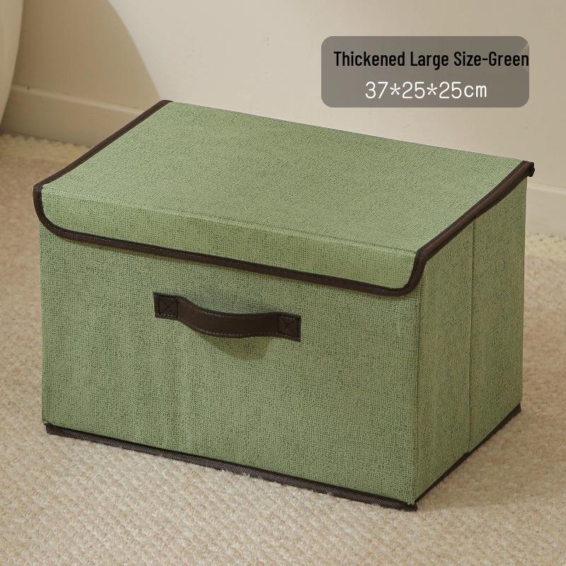 Foldable Dustproof Clothes Storage Box with Lid - Multifunctional Organizer for Clothing and Pants