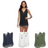 Stylish Women Sleeveless Vest With Cross Back Design And Convenient Front Zipper For Plus Sizes