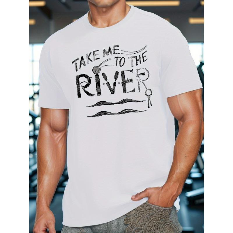 

European sizes pattern cursive Men s Short Sleeve T-Shirts Summer Sports Casual Tops 4XL білий