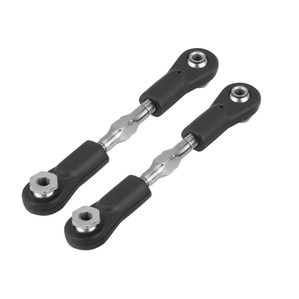 2pcsset Remote Control Car Steering Rod Servo Linkage for ZD 1:8 Model Car (Servo Rod)