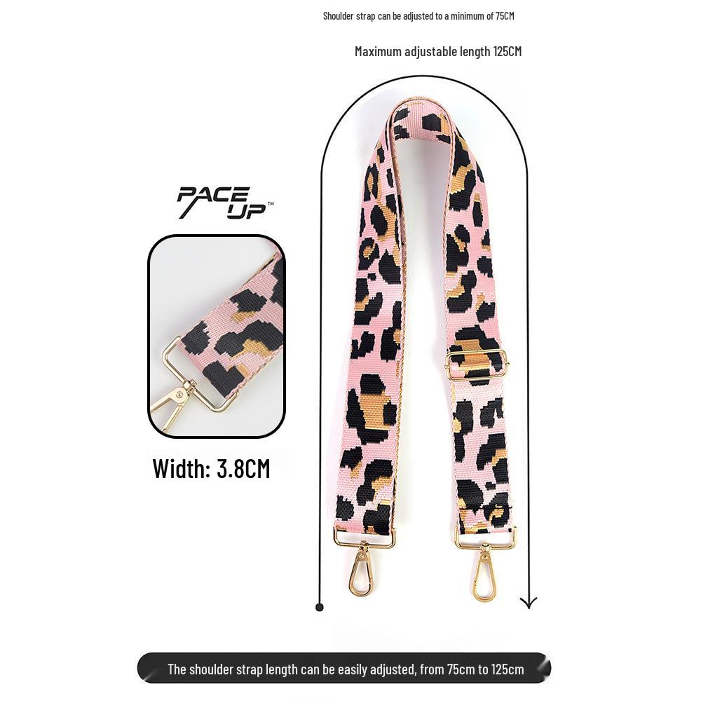 Damen Ethno-Stil Bestickte Verstellbare Umhängetasche mit Jacquard-Gurt