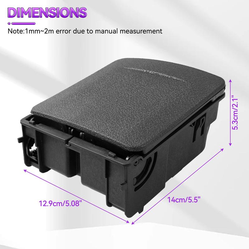 

Central Console Armrest Rear Cup Drink Holder for VW Jetta MK5 GOLF GTI MK5 6 RABBIT EOS 2006-11 1K0862532 1K0862532C 1K0862532F