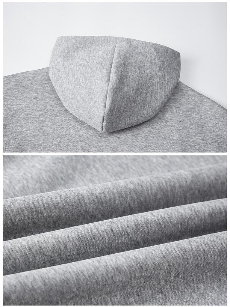 Men's Non-Slip Color Block Cotton Hoodie with Drawstring