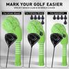 3Pcs Knitted Golfing Club Head Covers Knitted Golfing Driver Headcover Golfing Wood Head Covers Golfing Club Accessories