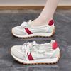 Canvas shoes women's autumn 2025 new soft-soled lightweight German training shoes versatile showing feet small casual white shoes