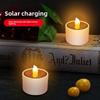 Solar Led Candle Light Waterproof Outdoor Garden Decor For Patio And Yard Use