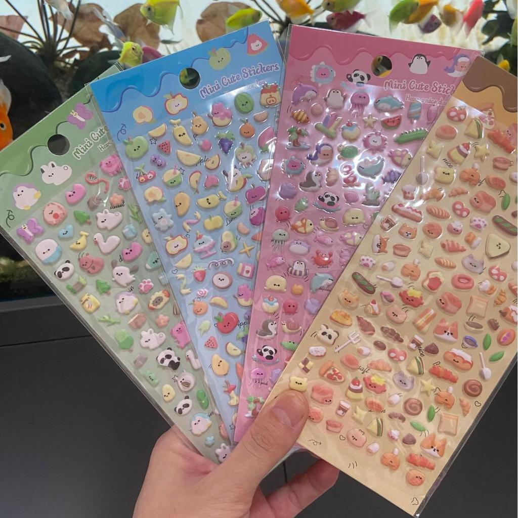 Cute Cartoon Animal Foam Stickers for Phone Cases and Water Cups