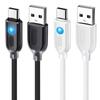 High Quality Universal 120W Type C Cable with LED Light Quick Charge Charging Cable 1M USB C Data Line