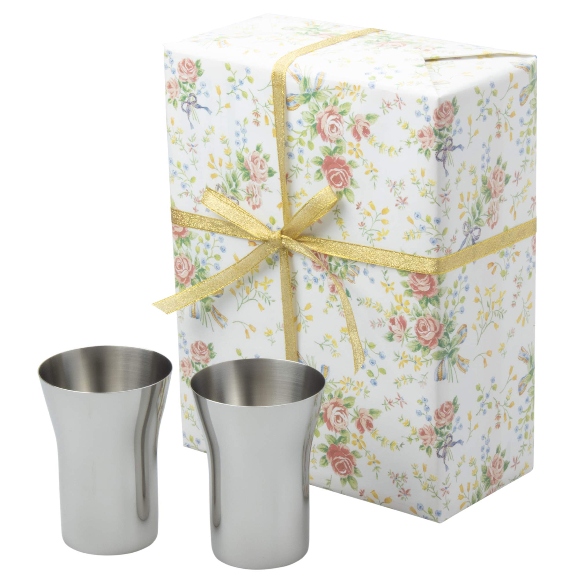 

paper Tumbler diameter x height 2pcs paper [Wrapping wrapped] 7.5 10.3cm S.R-I (wrapping rose)