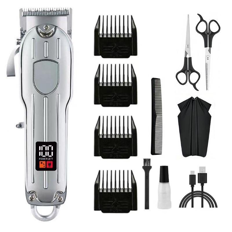 Rechargeable Electric Hair Clipper: Universal Trimmer for Family & Bald Heads