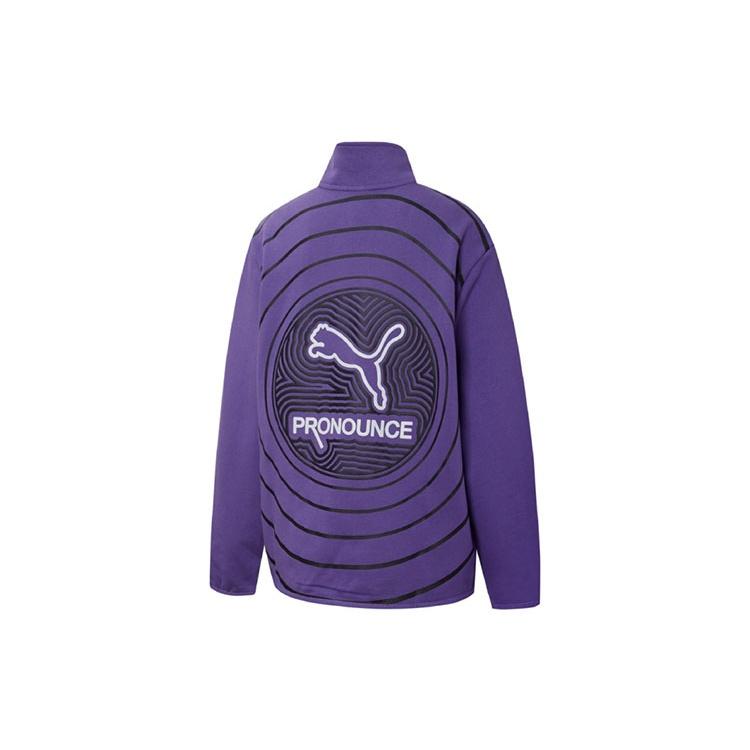 (WMNS) PUMA x PRONOUNCE Half-zip Logo SweatshirtPurple Women s 534040-74 M