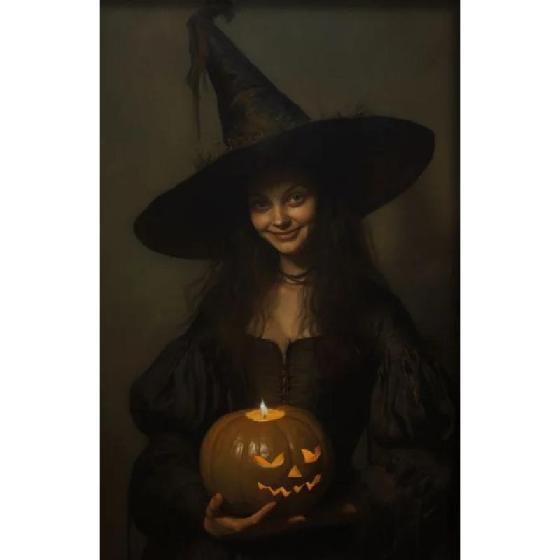 Retro Gothic Wizard Witches Portrait Poster Print Dark Magic Academy Character Canvas Painting Prints Halloween Wall Art Home Decor