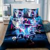 Modisches Fußball-Superstar N-Neymar Bettwäscheset 3D-bedruckter Bettbezug Bettwäscheset Weich King Full Size Bettwäscheset Für Jungen