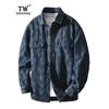 Spring and Autumn American Denim Jacket Men's Loose Casual Fat Plus Size Fashion Brand Cargo Denim Clothing Outerwear New