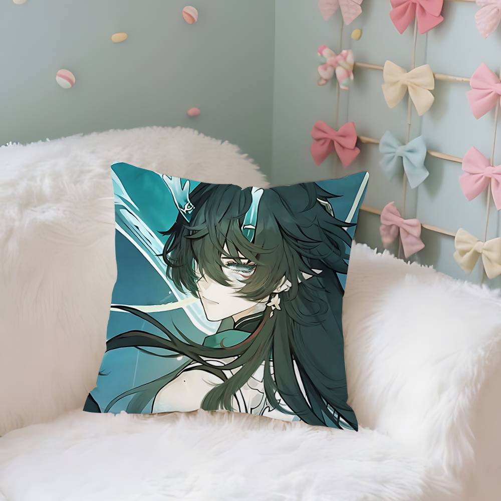 Dan Heng Imbibitor Lunae Case Plush Fabric Soft Pillowcase Double Sided Print Cushion Cover Household Gifts