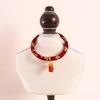 Pet Collar Chinese Style Decorative Skin Friendly Adjustable Cat Dogs Necklace Collar with Pendant Bell for Festival